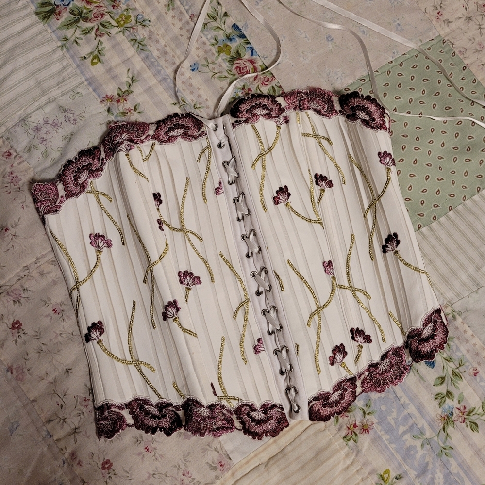 Simone Perèle Purple Flower Corset